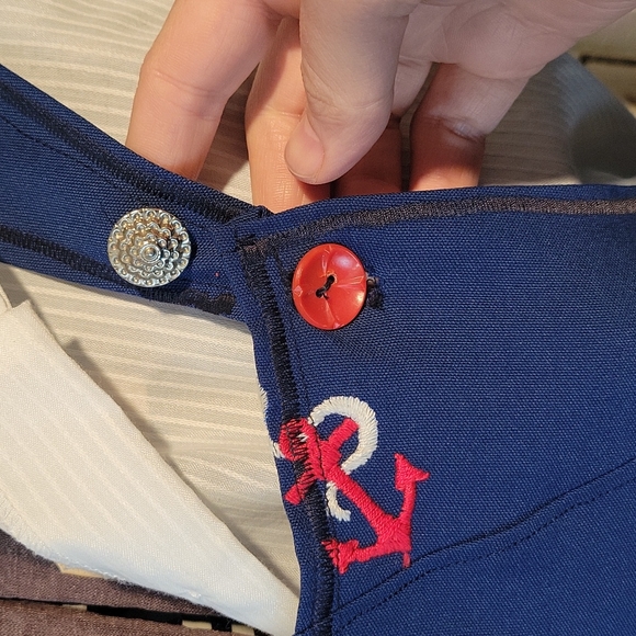 Vintage Nautical Pinafore Dress - Picture 3 of 13